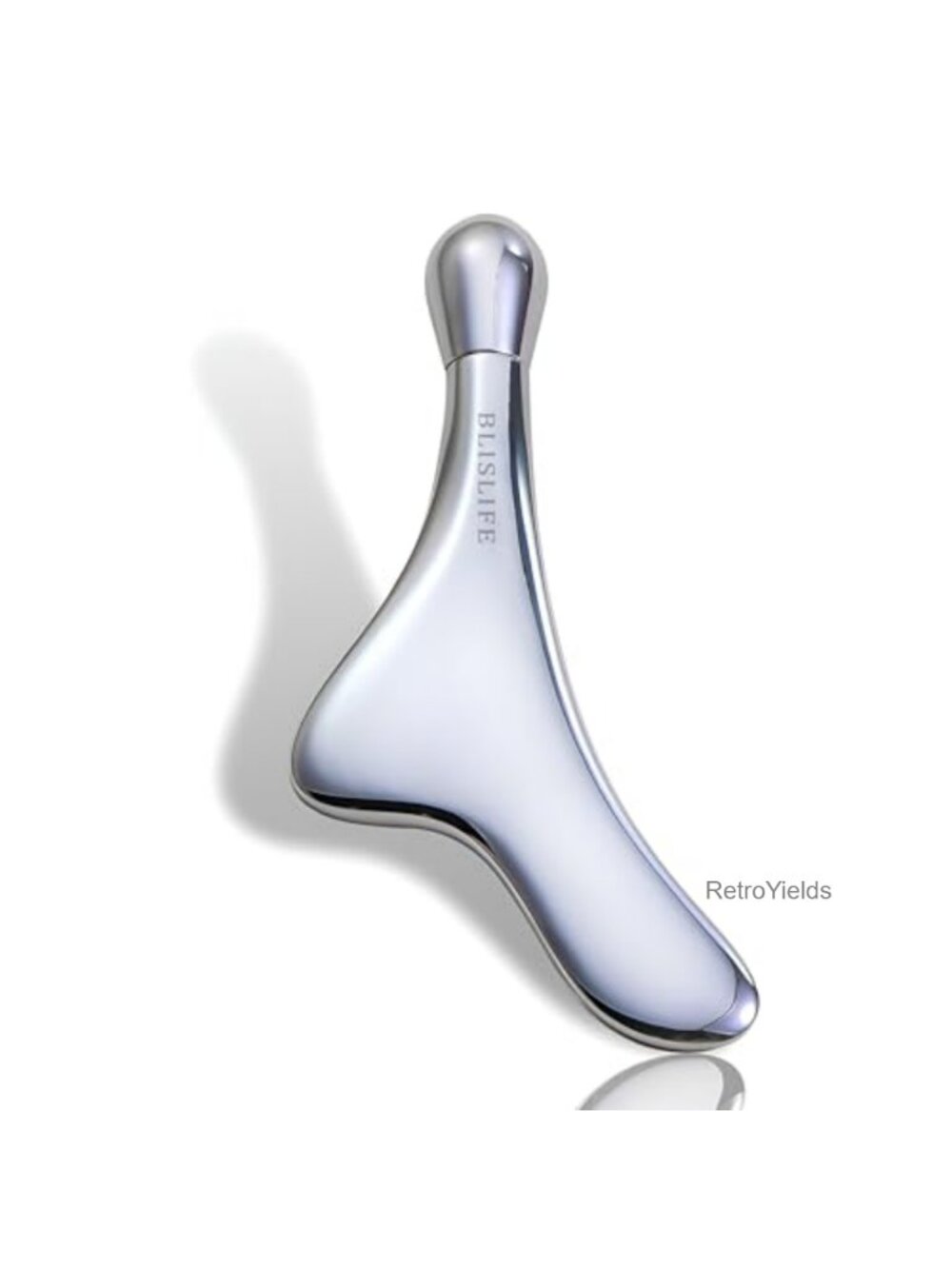 Zinc Alloy Eye Roller & Gua Sha Facial Massage Tool for Puffiness & Fine Lines